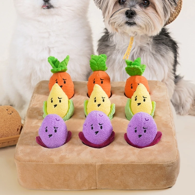 Plush Potatos Dog Toy Pet Stress Reliefs Toy Puzzle Feeding Interesting Game Toy for Pet Enrichment Y5GB