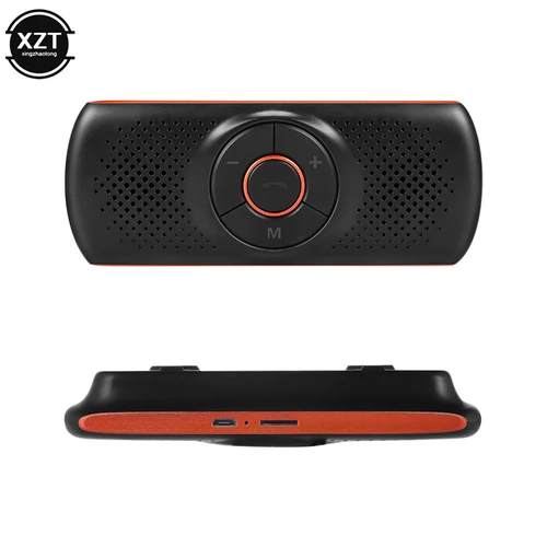 Imagen 2 del producto Kit de coche, altavoz manos libres, visera solar, altavoz para teléfono, teléfonos inteligentes, cargador de coche, reproductor de música Bluetooth manos libres, Kit de coche