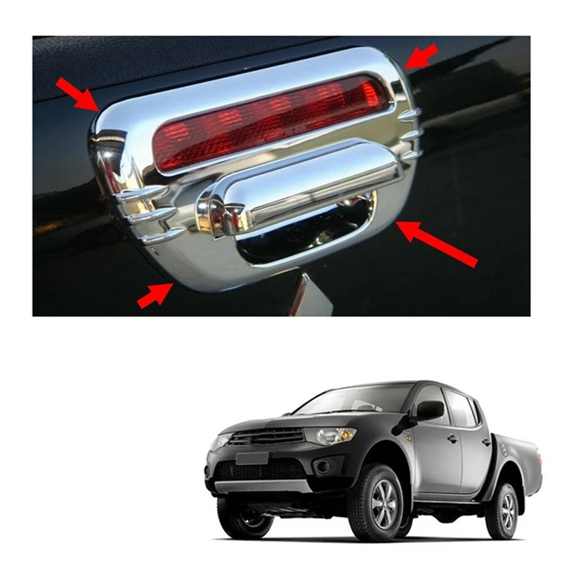 Plaque de couverture de porte arrière de voiture, accessoires pour Mitsubishi L200 Triton 2006-2014