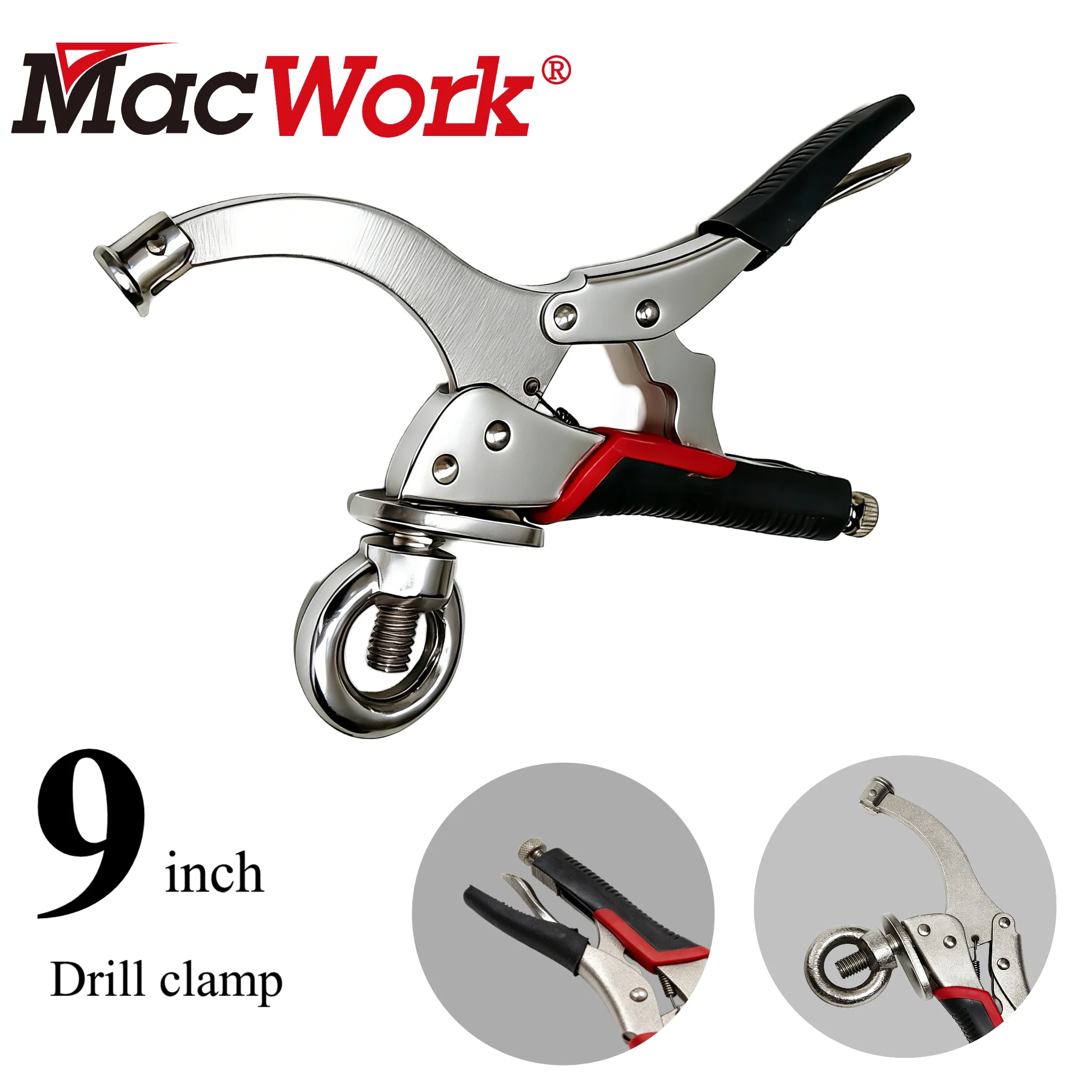 

Новая модель с ручкой 9 дюймов. Сверлильный станок, тиски, деревообрабатывающие удерживающие плоскогубцы с фиксатором и рычагом освобождения