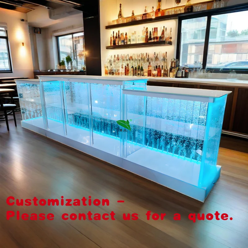 

Customize.Used Commercial LED Bar Table Furniture Acrylic Bubble Wall Restaurant Bar Counters Sale