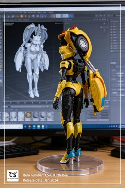 

In Stock Transforming Toy CS-01 CS01 CS-02 CS02 Space Girl Xiaohong 17.5CM Movable Robot Doll Collectible Model Gift