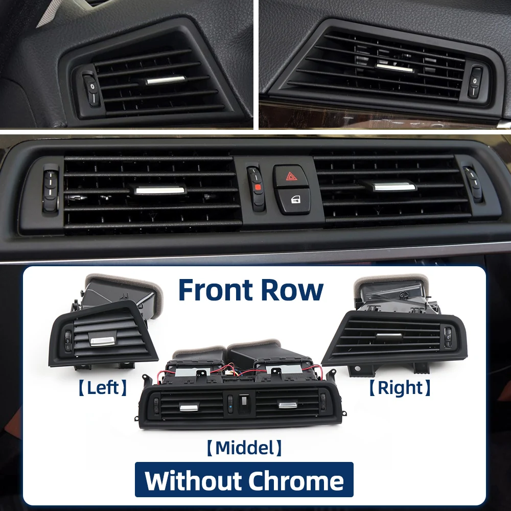 Car Dashboard Left Right Middle Rear Air Conditioning AC Vent Grill Outlet Assembly for BMW 5 Series F10 F11 F18 2011-2017