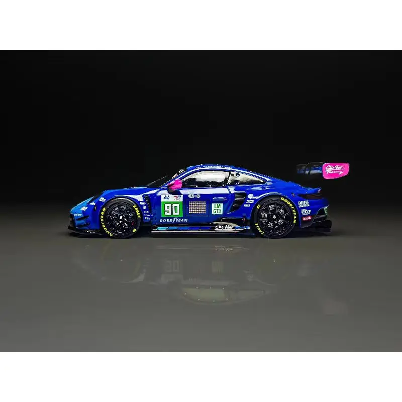 New Hot In Stock Trends Hobby Th 1:64 Porsche 911 Gt3 R -2025 Lemans 24h Lmgt3 #90 Alloy Die Cast Car Model Collection Gift