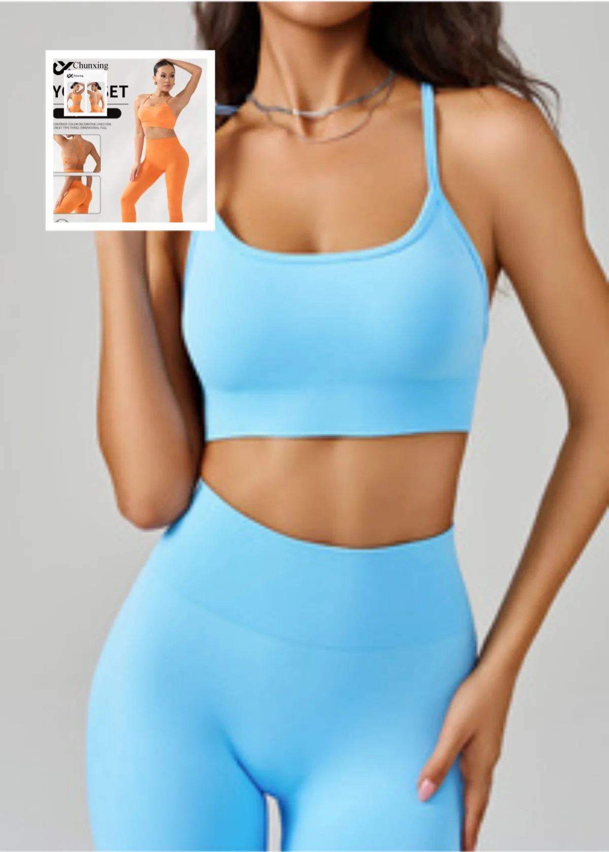 

Одежда для йоги большого размера, женский комплект, камзол для йоги, спортивный жилет, бюстгальтер, цельный спортивный узкий комплект с персиковыми ягодицами, однотонный комплект