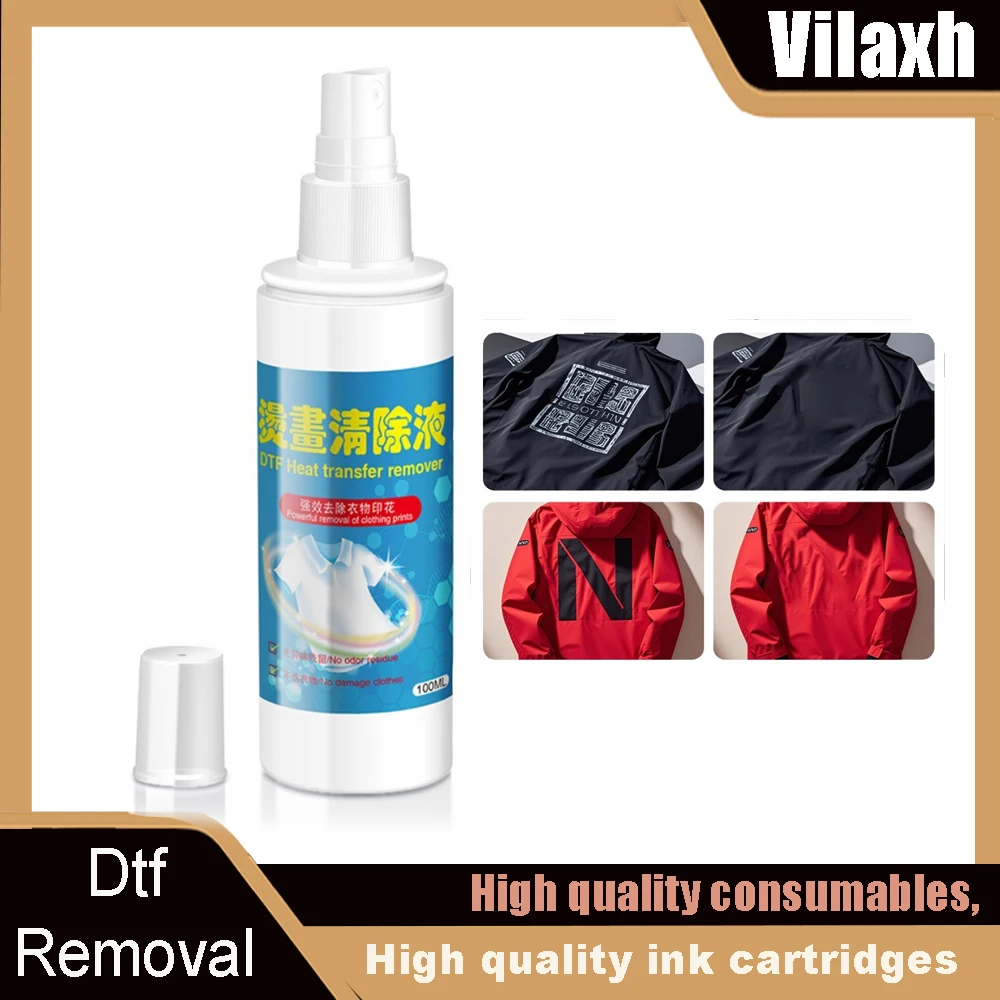 

DTF Remove Clothing DTF Remover Textile Remover DTF Cleaner Cloth Vlr Vinyl Remover Liquid Printer Ink Cleaning Fluid Solution