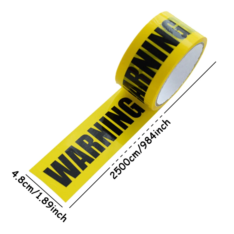 1Roll 4.8cm*25m Yellow Caution Tape for Safety Barrier for Police Barricade for Contractors New Arrival Warning Tape