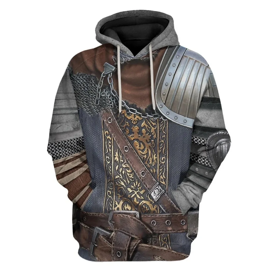 Spring and Autumn New Men's 3D Printing Popular Game Dark Souls Hoodie Fashion Casual Pullover Men and Women Street Cool Sportsw