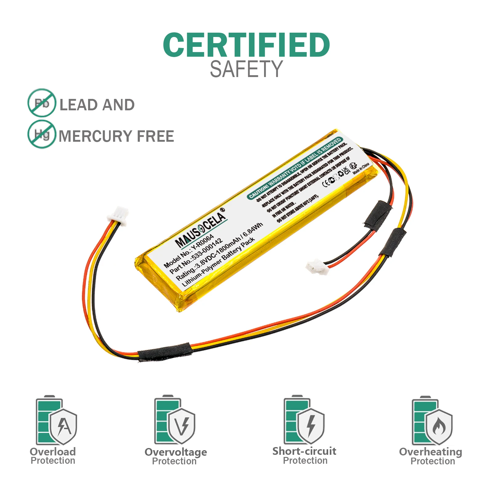 1800mAh Keyboard,Mouse Battery For Logitech:533-000142,Craft,Y-R0064,--+Toolkit--Li-Polymer--3.80V--1800mAh/6.84Wh