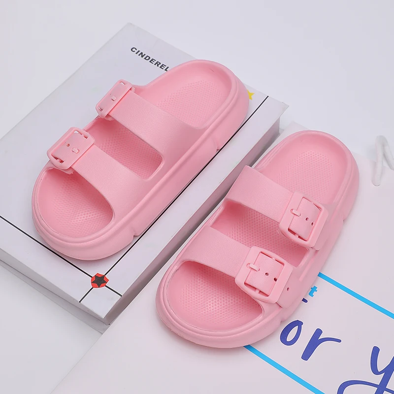 زوج من شباشب صيفية مفتوحة من الأمام للأطفال، سيور ناعمة ومقاومة للاهتراء، مقاسات 31/32-41/422، WK-XP819 #6