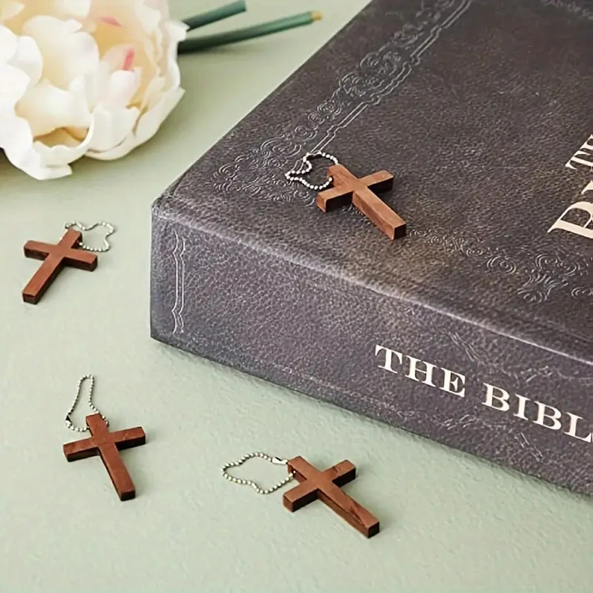 15/25/35/45pcs Mini Wooden Cross, Mini Wooden Cross For Craft Making, DIY Keychain Necklace Bracelet Jewelry Accessories