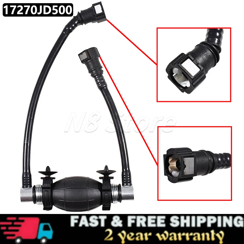 Bomba de cebado manual de combustible diésel para coche 17270JD500 para Nissan Qashqai J10 2007-2014 para Renault Koleos 1,5 dCi 2,0 dCi
