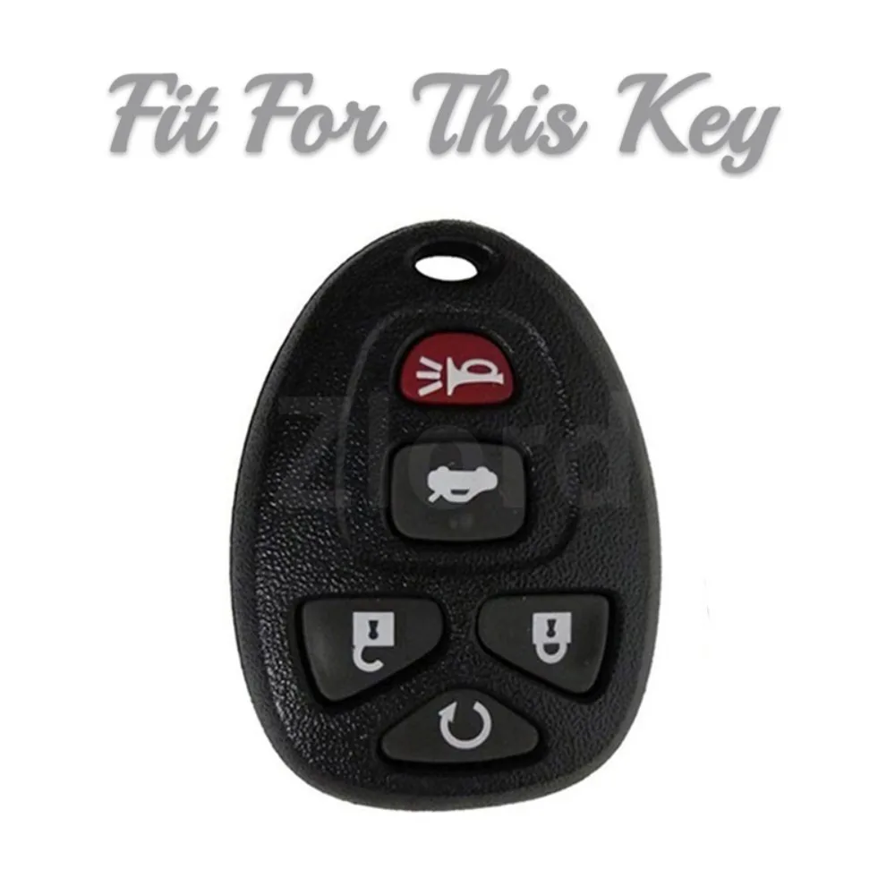 5 buttons New Soft TPU Car Key Case Cover Shell For Chevrolet Tahoe 2007 Gmc Suburban Yukon 2010 Traverse XL