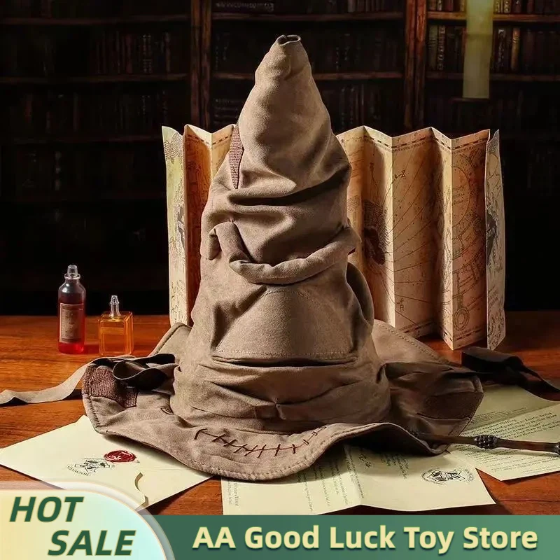 Chapeau de sorcier de film de mode, chapeau de tri de Potter, accessoires de fête d'Halloween en cuir, chapeau de déguisement pour hommes, accessoires de costume de cosplay