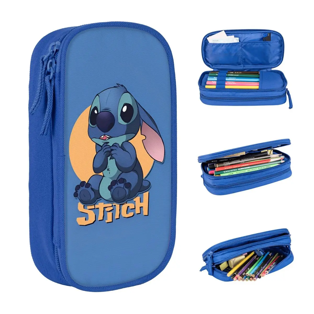 

Stitch Naughty Lovely пенал большая коробка для ручек для девочек и мальчиков парусиновая мода обратно в школу пеналы с принтом