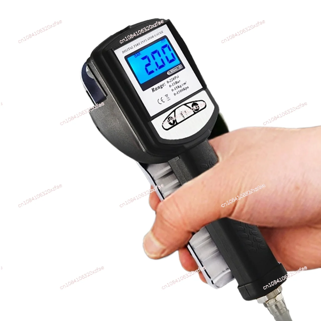 Four-in-one Tire Pressure Gauge Tire Fast Inflator Tyre Pressure Monitoring Tool High-precision Digital Tire Inflation Gun