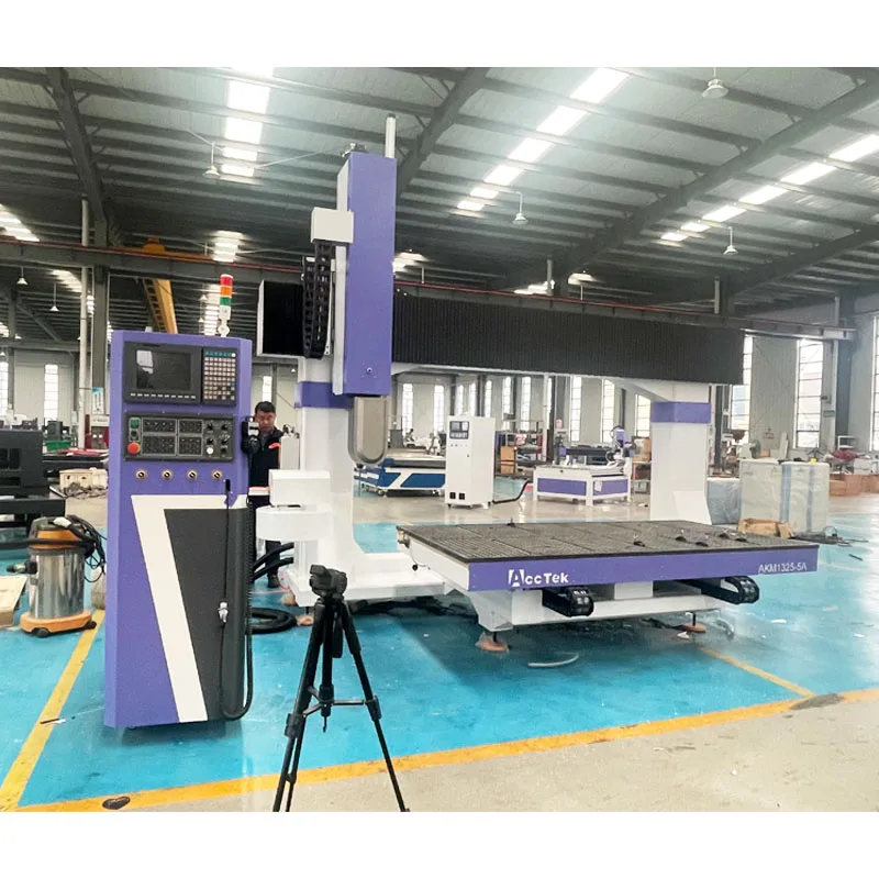 5 Axis Woodworking CNC Router For 3D Wood Foam Milling Machine 1325 2040 5 Axis Cnc Router Wood Carving Machine