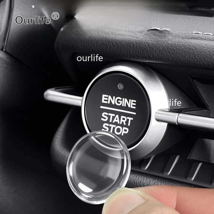For Ford Edge 2026 2025 Car One-Button Start Sticker, Central Control Button Protective Decals Accessories