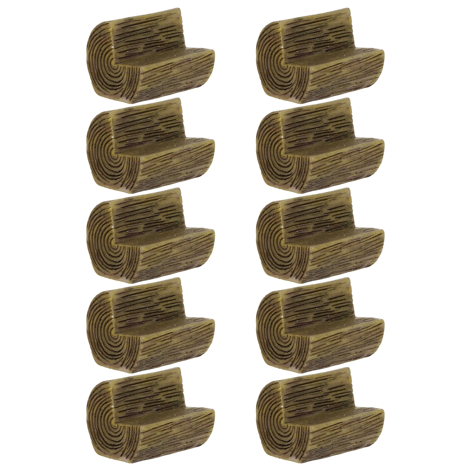 

10 Pcs Mini Base DIY Display Resin Vintage Frame Miniature Stand for Pots Potted Plant