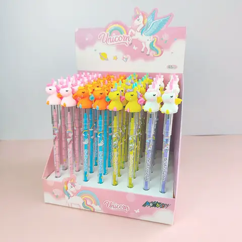 48 pcs/lot Creative Unicorn Pencil Cute Drawing Pens Kids Gift School Office Writing Supplies Stationery Wholesale