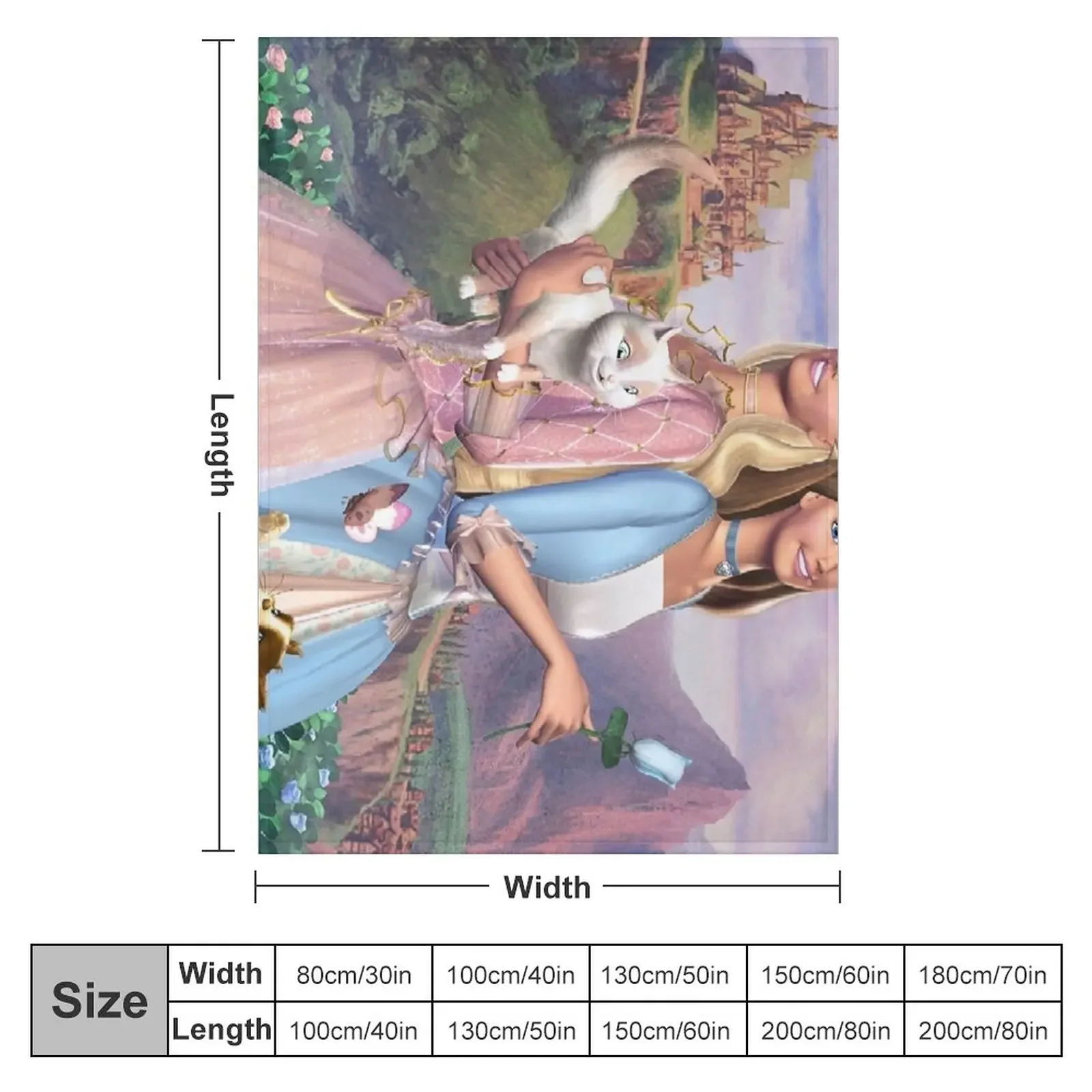 Princess and the Pauper Throw Blanket Quilt Blanket Summer Bedding Blankets Soft Plaid Weighted Blanket