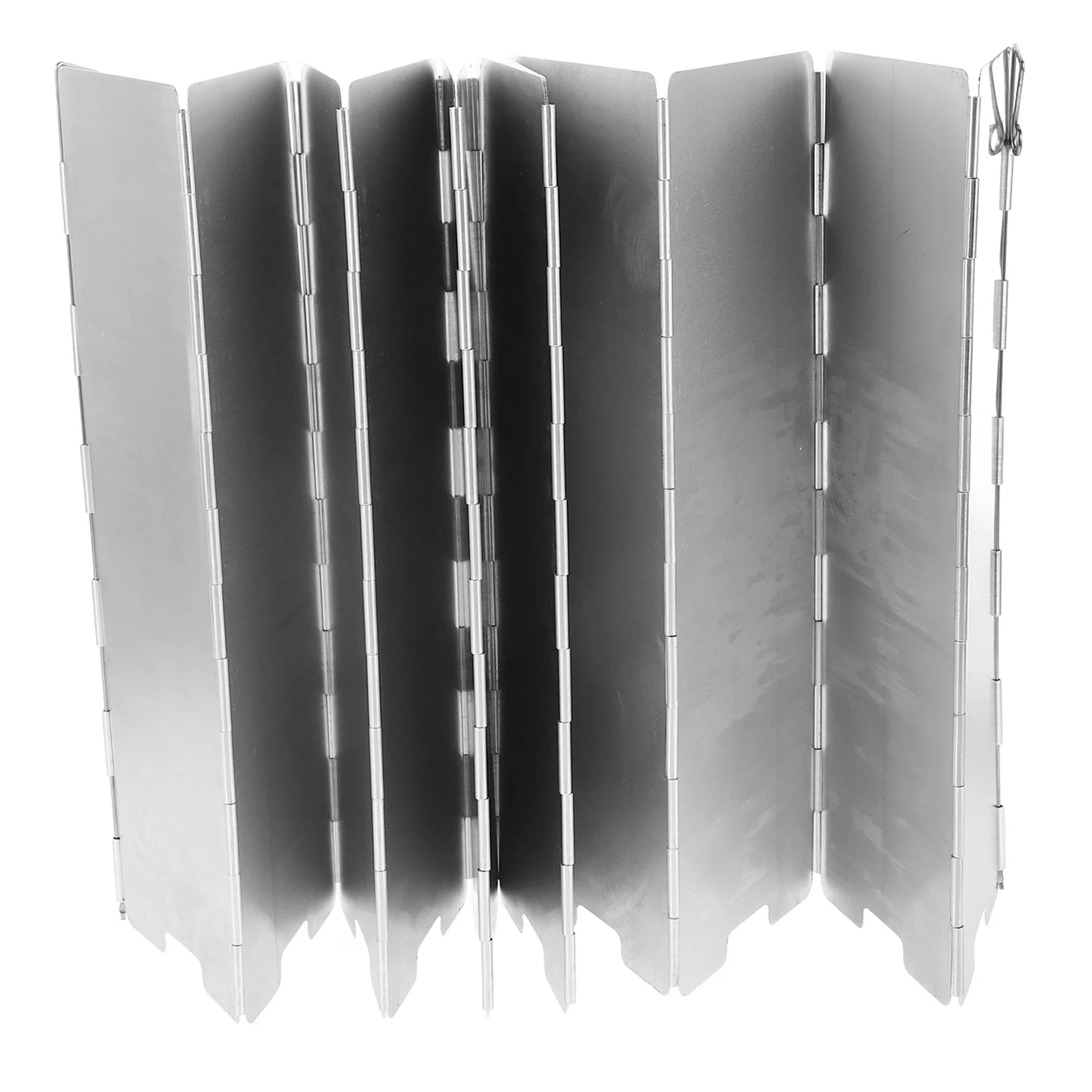

1Set Folding Stove Windscreen Aluminum Alloy 12-Panel Outdoor Camping Windshield Lightweight Portable Wind Screen for Camping