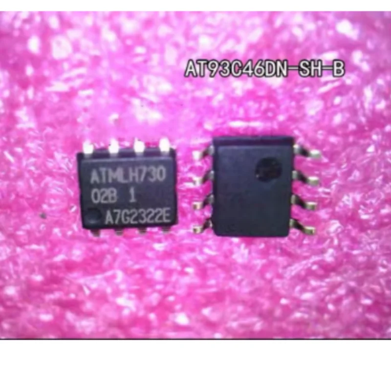 10PCS AT93C46DN-SH-B 1Kbit Serial EEPROM IC 2MHz Microwire Interface SOIC-8 SMD Memory Chip New Original
