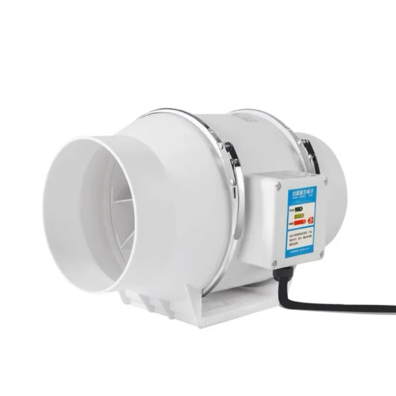 

220V 5inch Low Noise Inline Duct Hydroponic Air Blower Fan Exhaust Fan for Home Bathroom Ventilation Grow Room