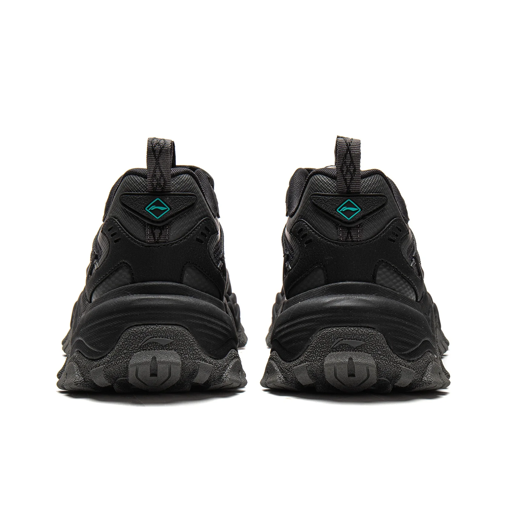 Li Ning Joyful Journey Low top Chunky Sneakers Men's Black Gray AGLW007-2 view 6
