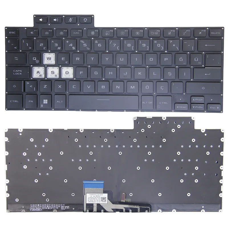 لوحة مفاتيح لغة تخطيط RU/SP/JP/TR/KR لـ Asus FX516 FX516P FX516PM FA516