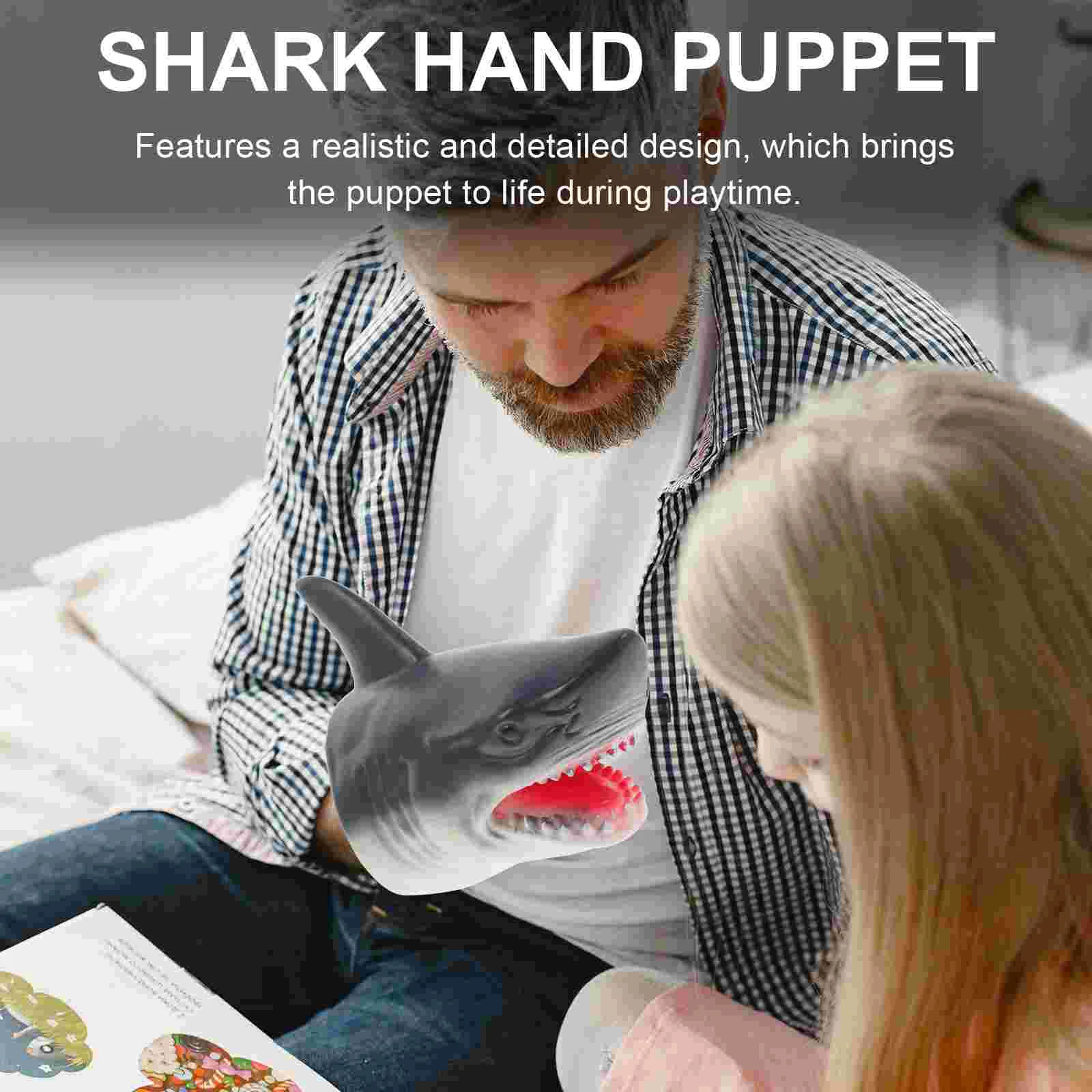 1PCS Realistische Shark Handpuppe Spielzeug Dinosaurier Tier Vinyl Eltern kind Interaktive Storytelling Rolle spielen