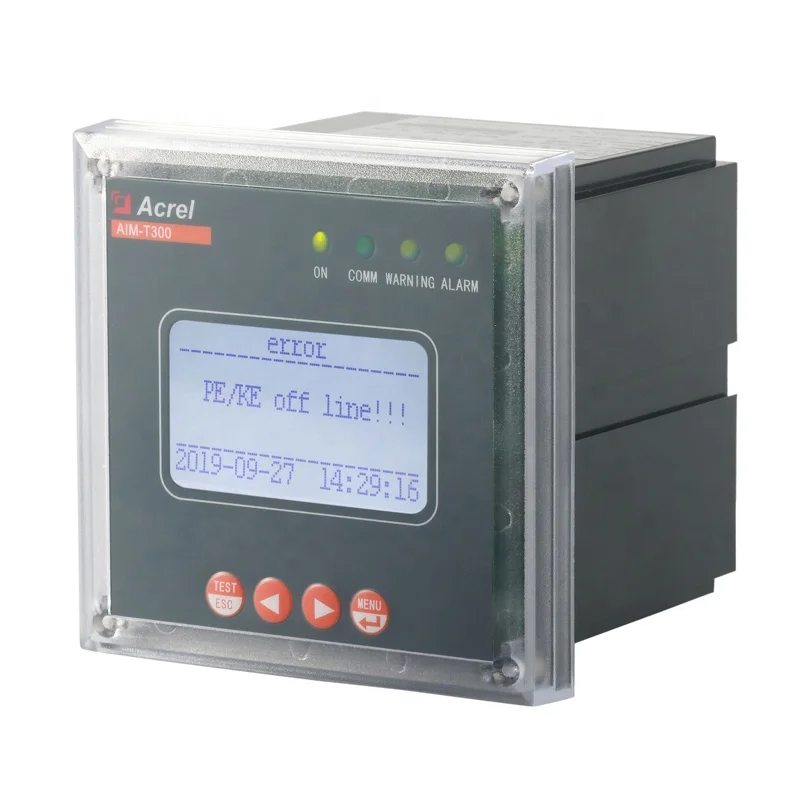 MSAcrel AIM-T300 Line Insulation Monitor for Ship and Shore Power System with Fault Alarm