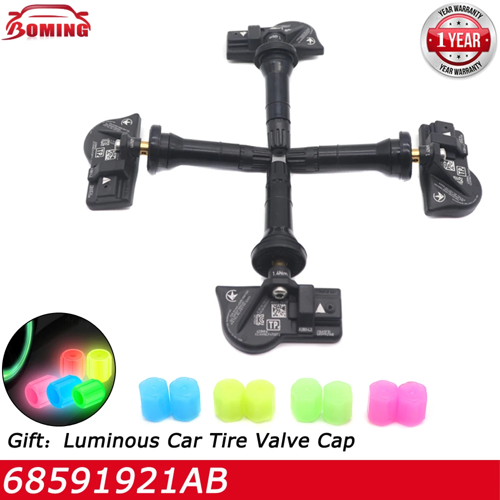 

68591921AB Car Tire Pressure Monitor TPMS Sensor For Dodge Ram 3500 2024-2025 For Jeep Grand Cherokee 2023-2025 433MHz