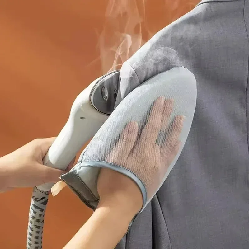 Garment Steamer Ironing Glove Anti Steam Mitt with Finger Loop Heat Resistant Gloves for Clothes Steamers Protective Handheld