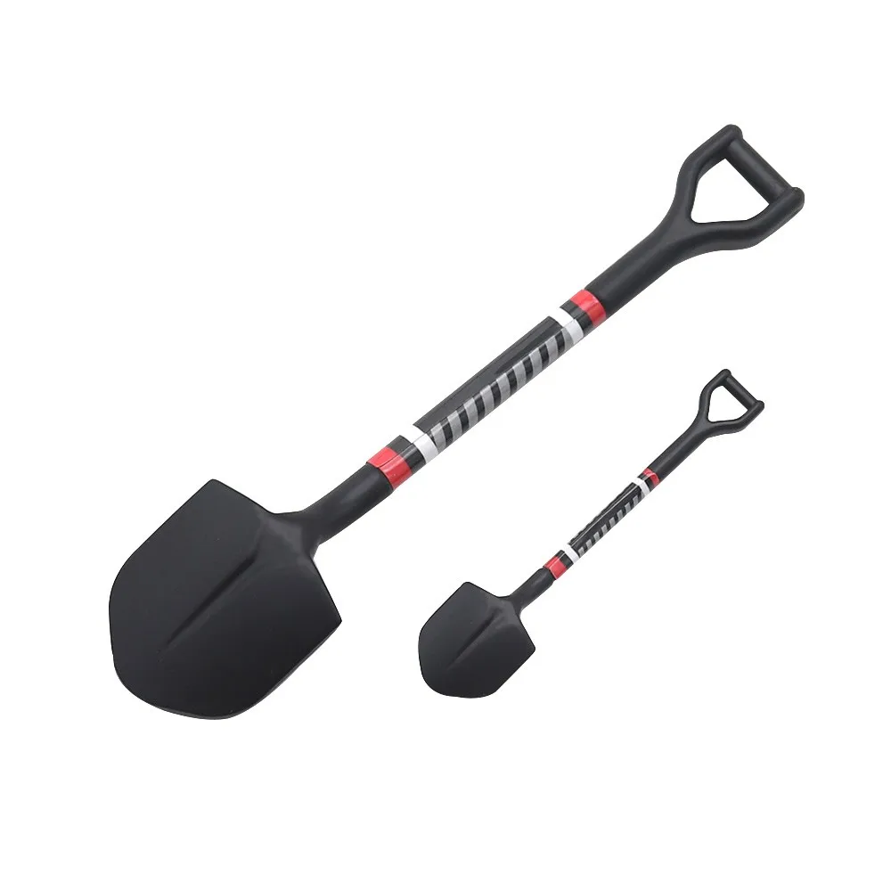 Simulated metal shovel applied to 1/10 1/18 1/24 Rc track Scx10 90046 D90 Rgt Traxxas Trx4 Trx4m D12 decoration