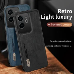 Realme GT6 CN Versiyonu Deri Manyetik Lens koruma kapağı Realme GT6 5G Darbeye Dayanıklı Tampon Funda