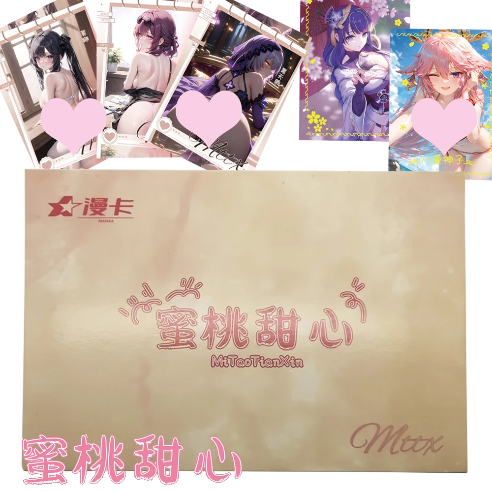 Honey Peach Sweetheart Goddess Story Collection Card Anime Game Girl Feast Periphery Material Card Booster Box Kid Holiday Gift