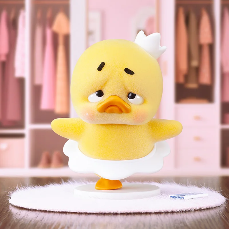 UpsetDuck Stop The Spiral Duck Blind Box Kawaii UpsetDuck Figuras de animais Caixa misteriosa Decoração de quarto fofa Coletar brinquedos Presente de Natal