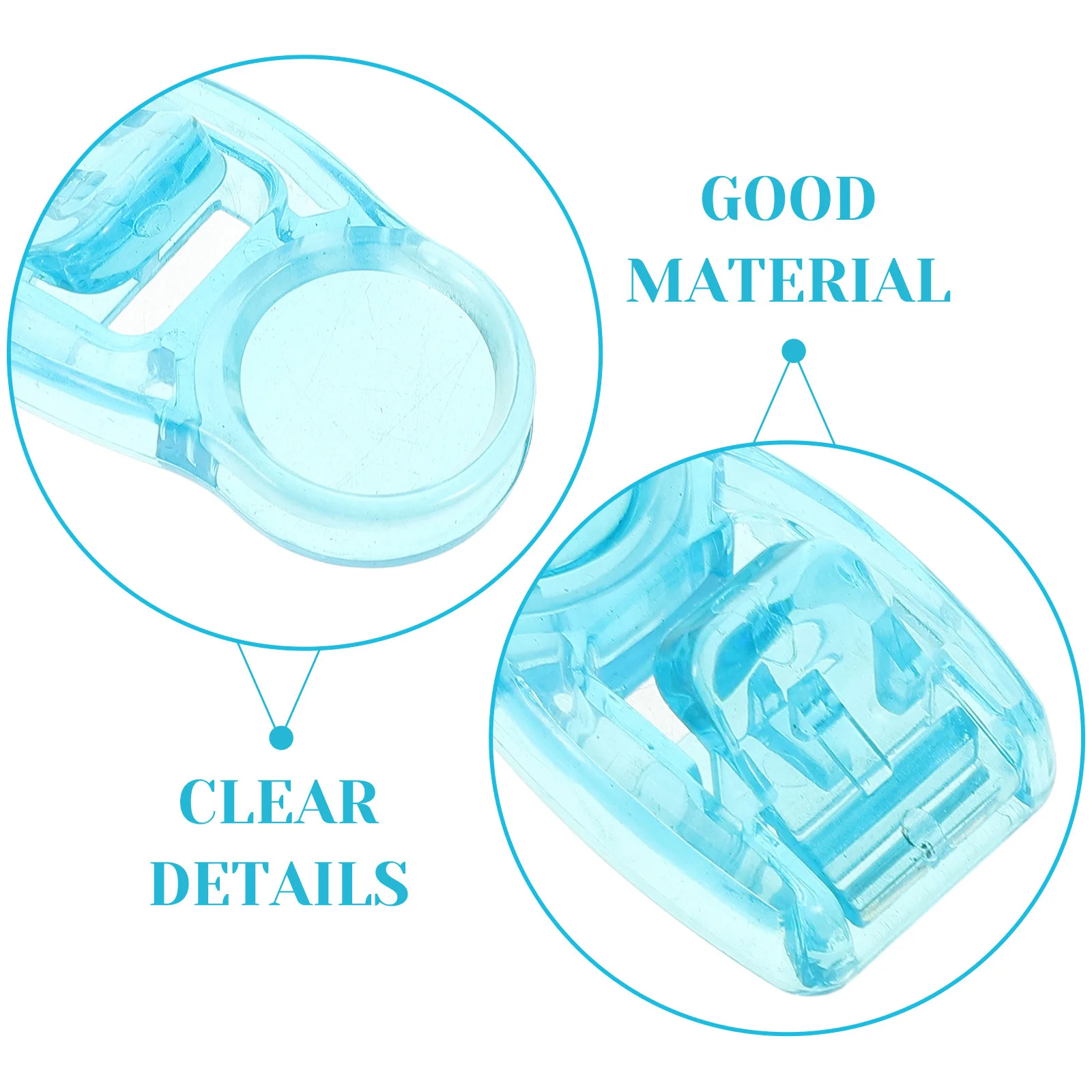 4 stuks zwembril gesp clip connectoren lanyard sluiting vergrendelingen plastic sloten duurzaam slijtvast universele pasvorm zwart