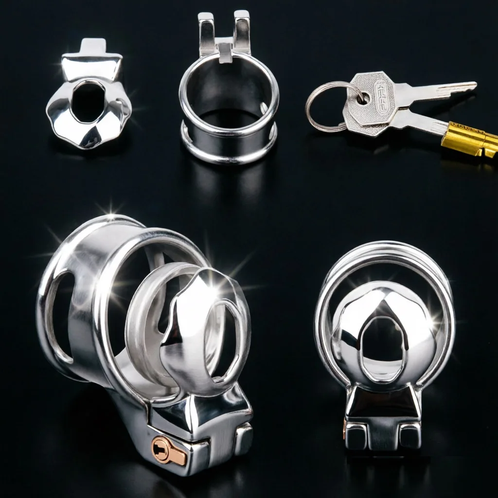 ORALSX High Quality Male Chastity Device Cock Cage 9 Size Invisible Penis Rings Abstinence CB Lock BDSM Adult Fetish Erotic Toys