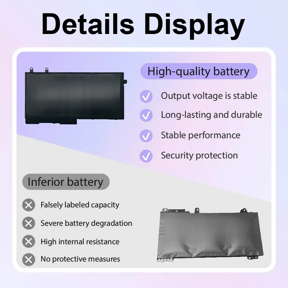 YRDD6 Laptop Battery for Dell WDX0R P69G YRDD6 Inspiron 13 15 5000 7000 Series, 5570 7573 5567 7579 7378 5379 5578 5568 7569 view 4