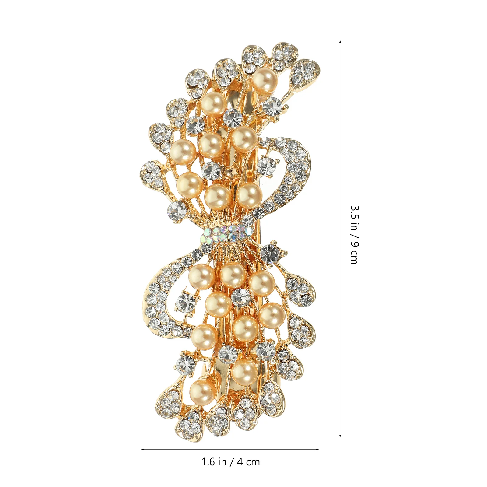 

Элегантная женская заколка для волос с жемчугом, большая весенняя заколка для волос, стильные аксессуары для волос на свадьбу, день рождения, Новый год, вечеринку