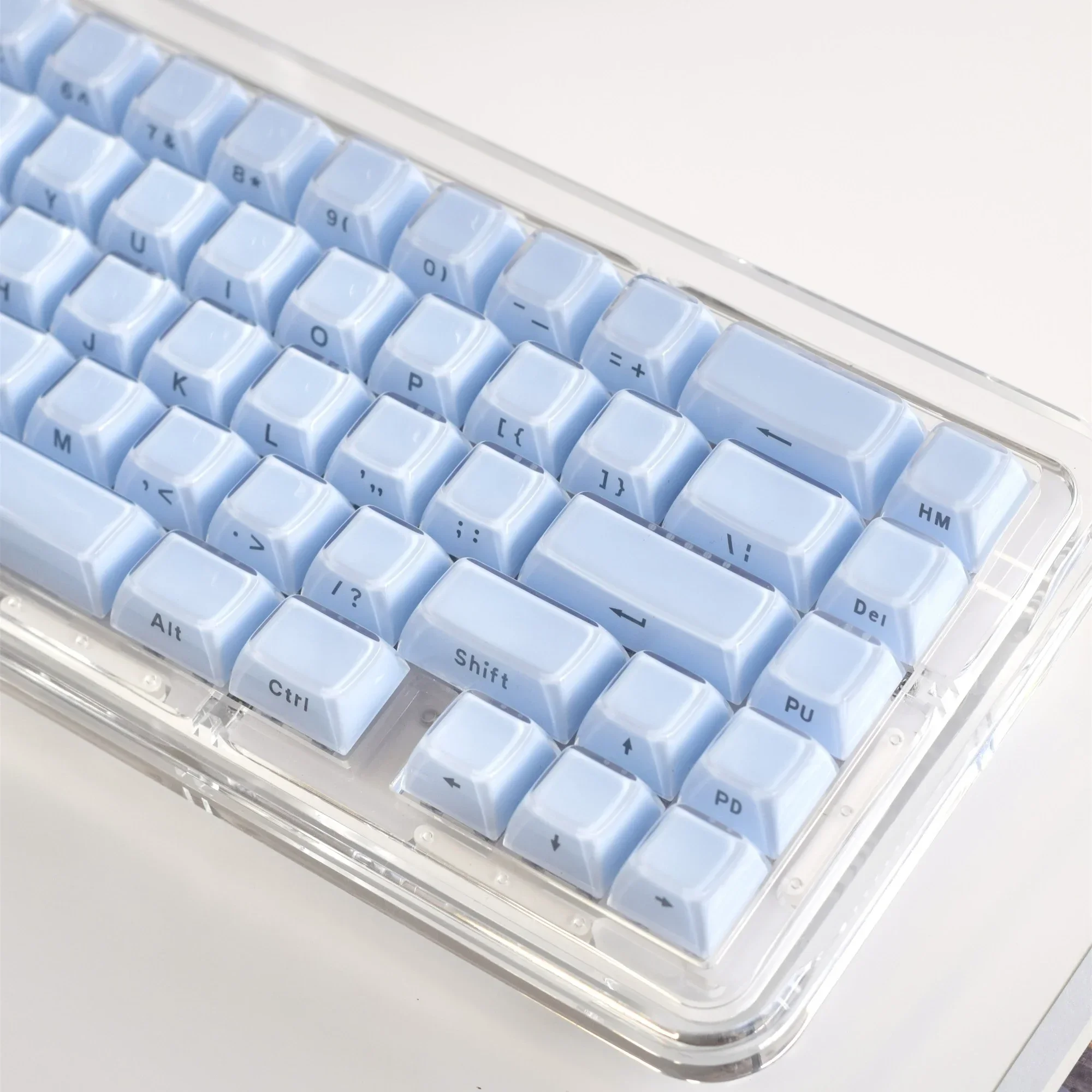 113 Keys BPT Keycaps Crystal Lateral Carving OME Profile Two-color Injection-molded MX Switch Gaming Mechanical Keyboard Keycaps