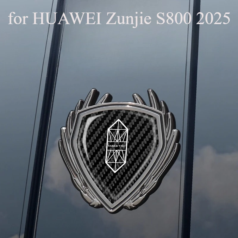 3D Car Accessories Trunk Body Window Side Metal Badges Sticker for HUAWEI Zunjie S800 2025