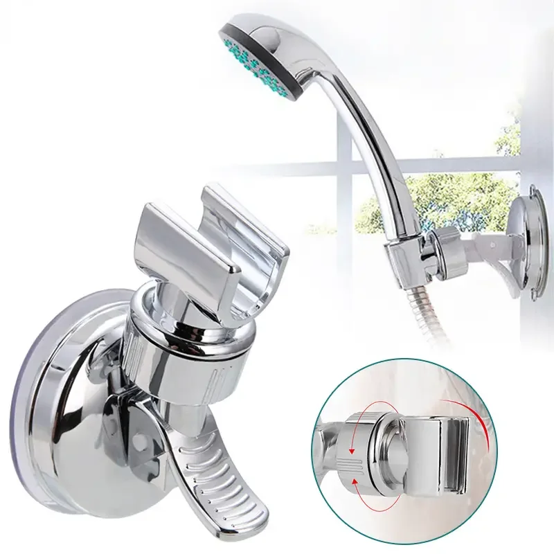 1Pcs Adjustable Hower Rack Suction Cup Type Lotus Canopy Bracket Handheld Hower Head Bathroom Nozzle Fixed Base