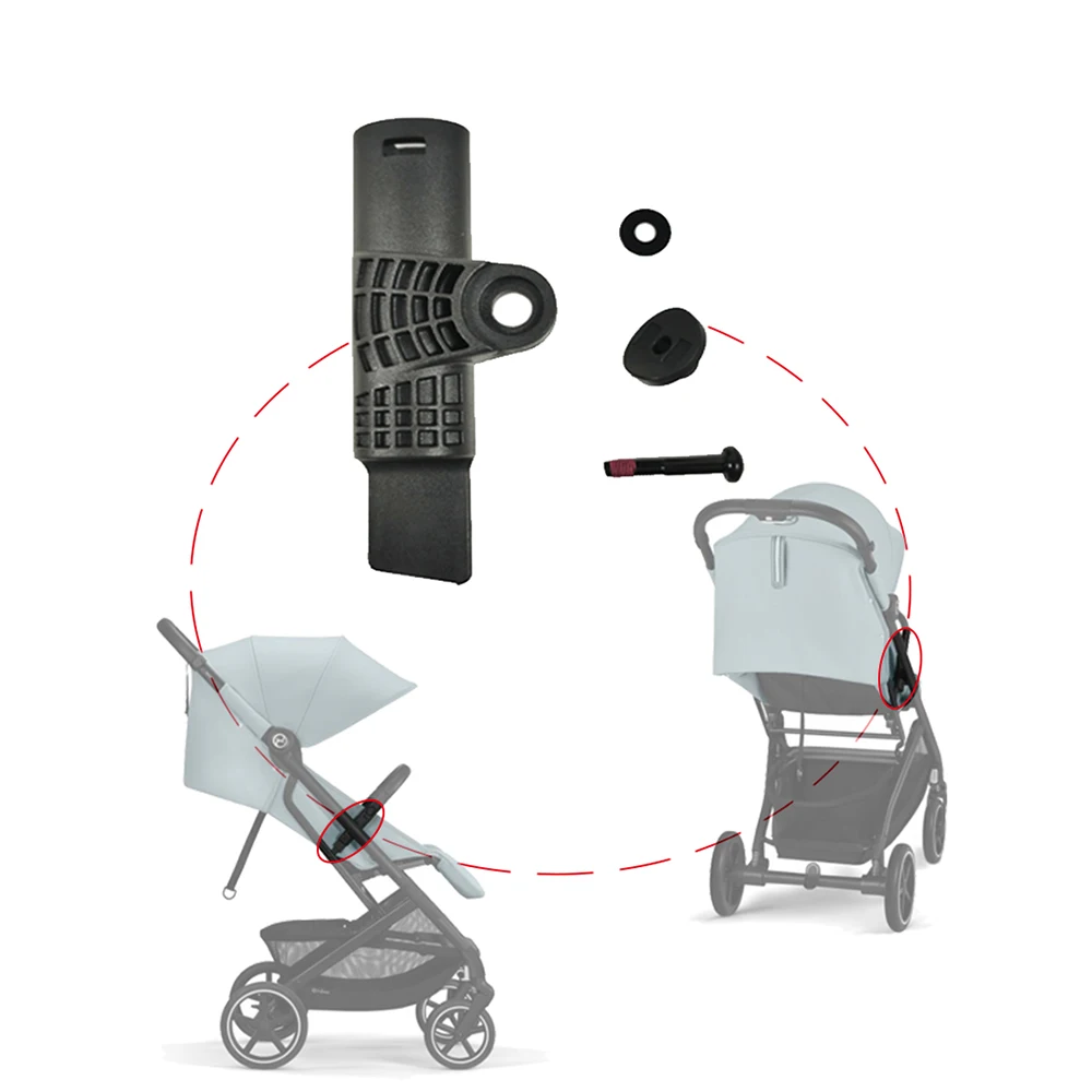 

Buggy Bumper Bar Clip For Cybex Beezy Series Stroller Armrest Mounting Base Each For Two Side DIY Diret Replacement Accessories