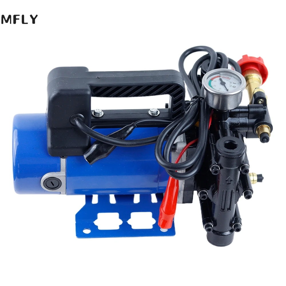 Agricultural Electric High Pressure Pump 12V/220V Double Cylinder Piston Pump Spraying Watering Car Wash Pesticide Sprayer