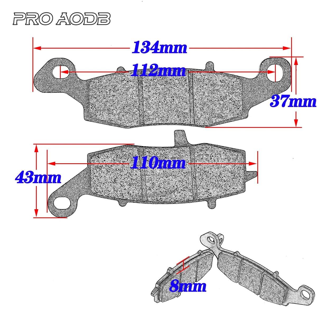 Motorcycle Front Brake Pads Disc For KAWASAKI GBF ABS ZX1000 HBF 2011 ZR 1000 DAF DBF 10-11 ZX10R 08-11 Z1000SX Non ABS ZR1000