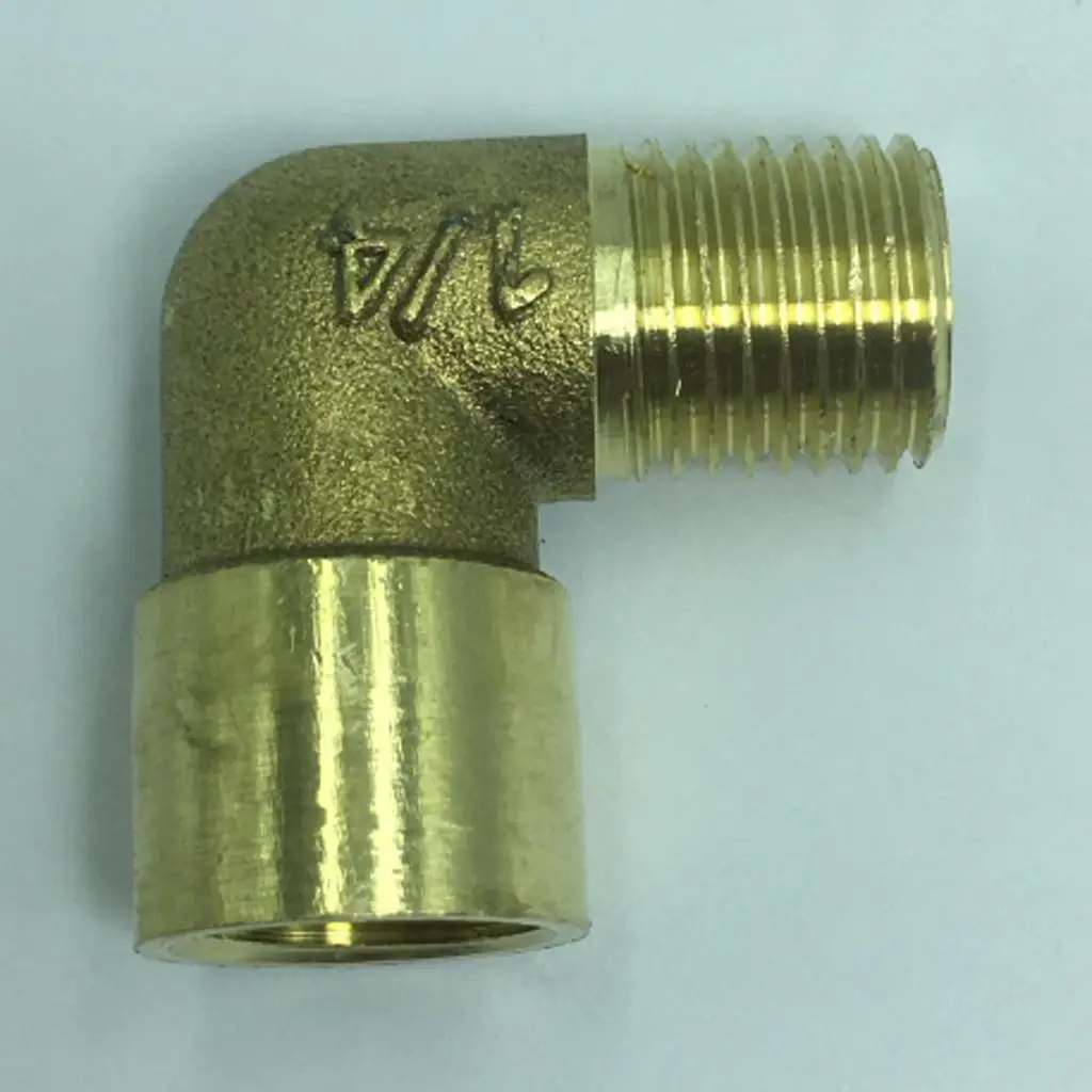 

Brass Elbow Water Pipe Fitting 90 Degree Adapter Connector Durable Thread Coupler for Garden Irrigation
