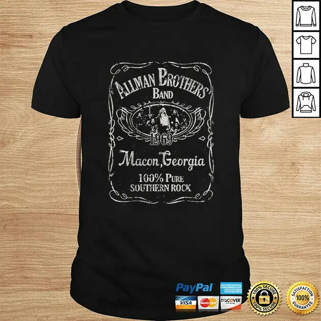Allmans Brothers Band Liquor Label 1969 camiseta Unisex